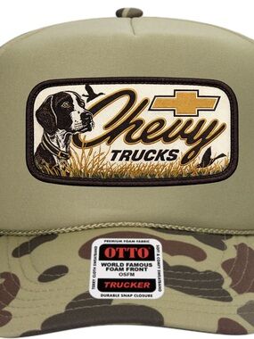 Chevy Trucks Trucker Hat - Olive & Camouflage